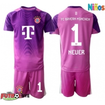 Camiseta Bayern Munich Manuel Neuer #1 Portero Tercera Equipación para niños 2025-26 manga corta (+ pantalones cortos)